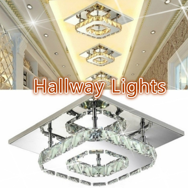Modern Led Crystal Ceiling Lamp For, Modern Hallway Lighting Fixtures