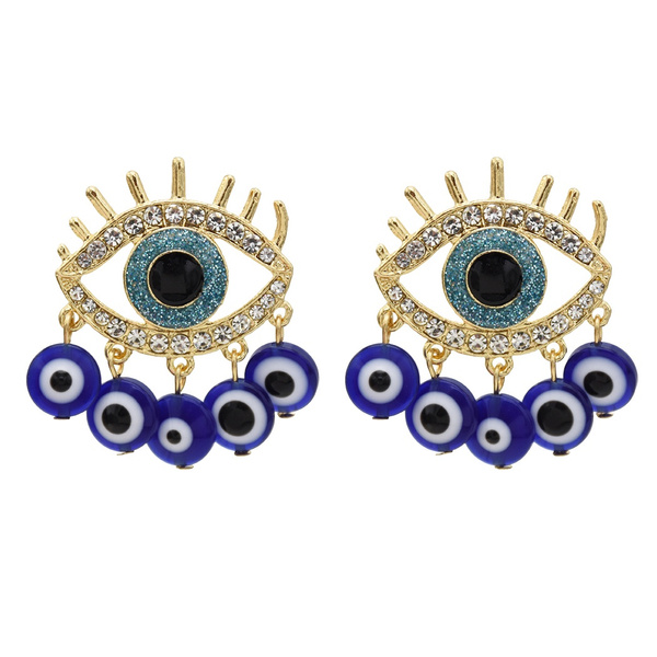 Evil eye deals statement earrings