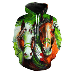 horse, Fashion, hooded, Shirt