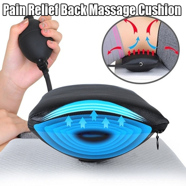 Inflatable Lumbar Support Massage Pillows - for Back Pain Relief