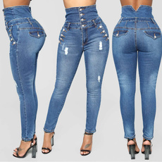 Woman, high waist, pants, Women jeans