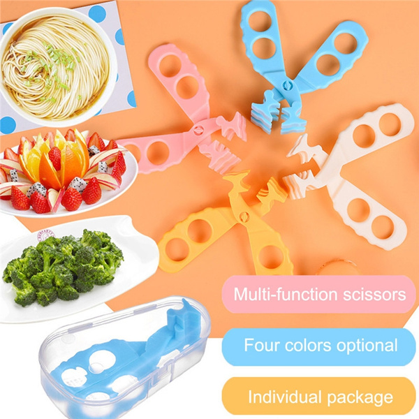 Baby Food Scissors Fruit and Vegetable Feeding Crushed Safe Care