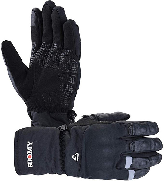 Smaller than normal size Goture Winter Motorcycle Gloves,Carbon Knuckle Protection Touchscreen Waterproof for Riding/ATV/UTV/Scooter/Snowmobile 