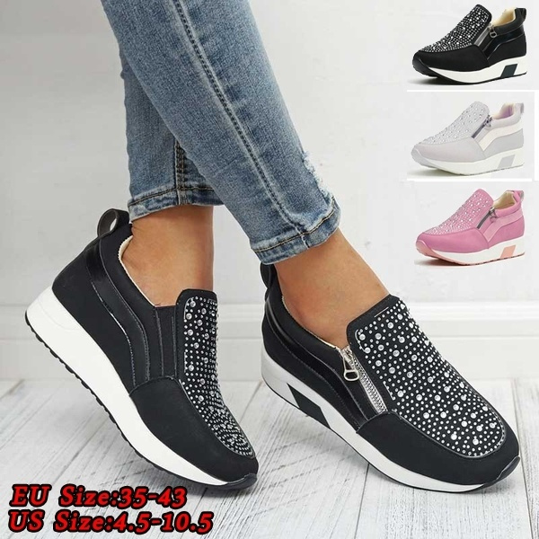 versus acre Pelagic New Fashion Walking Shoes for Women Rhinestone New Crystal Platform  Sneakers No-slip Running Shoes | Wish