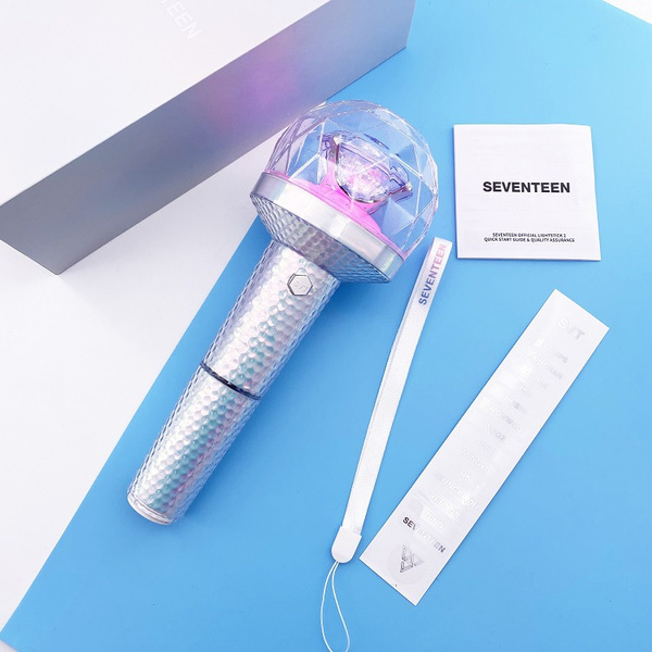 2019 Kpop SEVENTEEN Official Lightstick Ver 2. Light Stick Concert LED Glow  Lamps Hiphop Light Up Toys for Fans Gift (Bluetooth APP can be connected