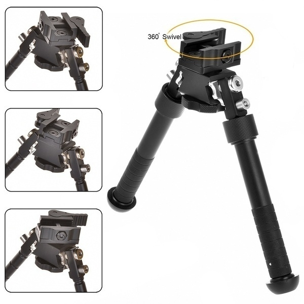 6.5" to 9 inch V8 Bipod Quick Release Adjustable Folding Swivel