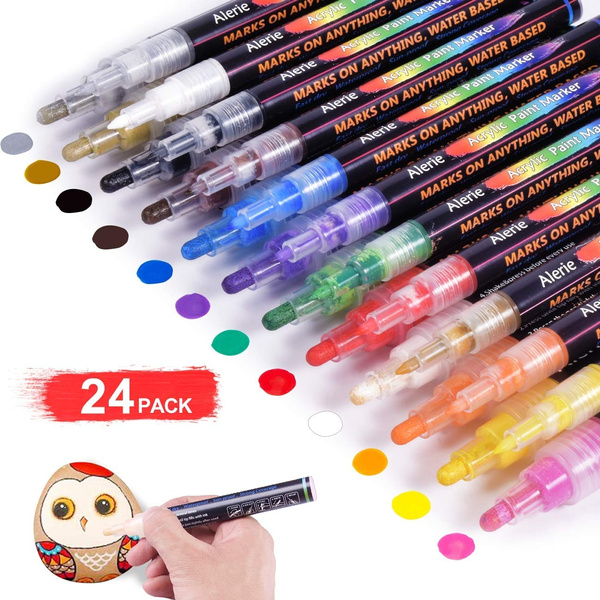 Paint Pens for Rock Painting, Stone, Ceramic, Glass, Wood, Canvas