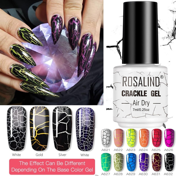 1pc 7ml Crack Nail Gel Polish Crackle Uv Colorful Gel Nail Polish Led Lamp Nail Art Gel Polish Crackling Gel Varnish Nail Enamel Wish