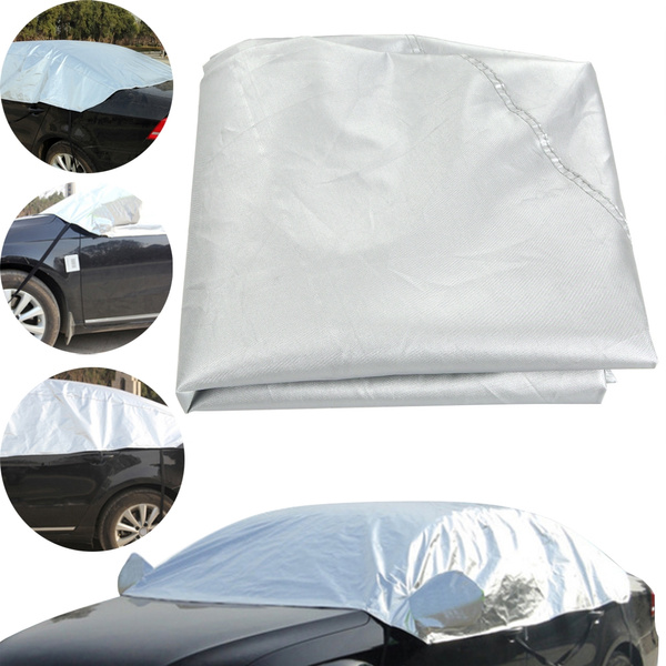 UV Protection Dust Proof Car Cover Universal Fit Half Semi Car