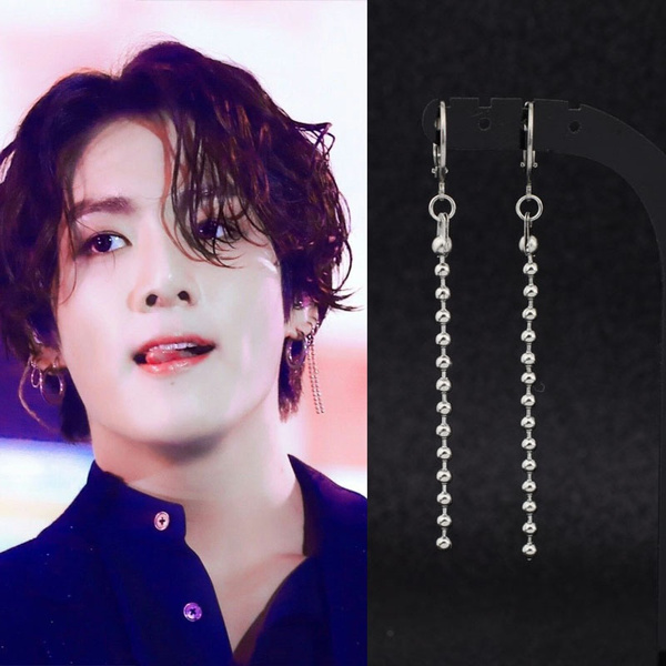 apasionado experimental Nueve 1Pc Kpop Bts Earrings Long Tassel Earrings Fashion Jewelry Women Men | Wish