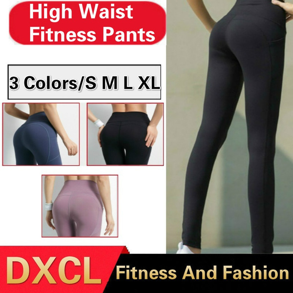 4 Pockets Yoga Pants for Women High Waist Leggings Tummy Control