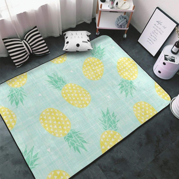 Bedroom Living Room Kitchen Extra Large Kitchen Rugs Home Decor - Pineapple  Floor Mat Doormats Fast Dry Toilet Bath Rug Yoga Mat Throw Rugs Runner