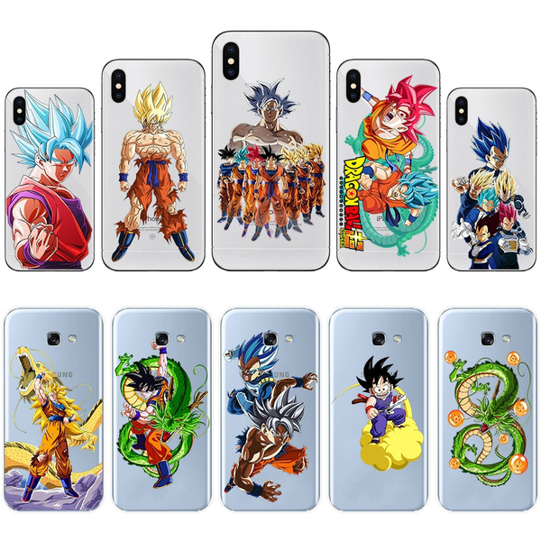 Dragon Ball Z Goku Cartoon Anime Super Saiyan Soft Phone Case For Iphone X 10 8 7 6 6s Plus 5 5s Iphone 11 Pro Max Iphone12 Samsung S8 S9 S7 Note8