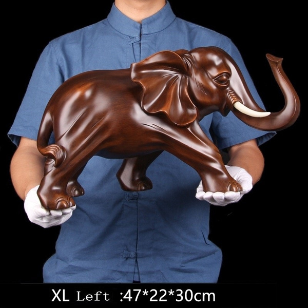 Copper Statue Elephant Figurine Feng Shui Ornaments Home Decor Collection 