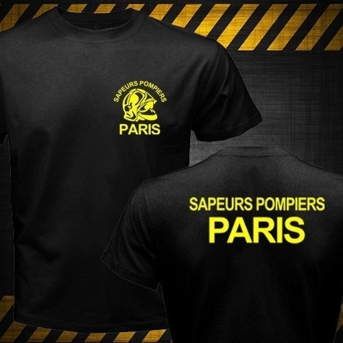 New Sapeurs Pompiers Paris France Firefighter Fire Department Brigade Graphic T Shirt