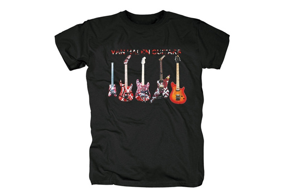 Van Halen Eruption Guitar Evh Frankenstein Black Man Cotton New T