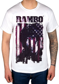 mensummertshirt, Funny T Shirt, rambo, americanflagtshirt