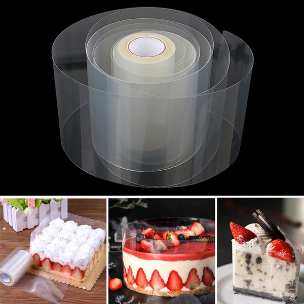 1 Roll Transparent Cake Collar Chocolate Candy Mousse Edge Decor G7Z2