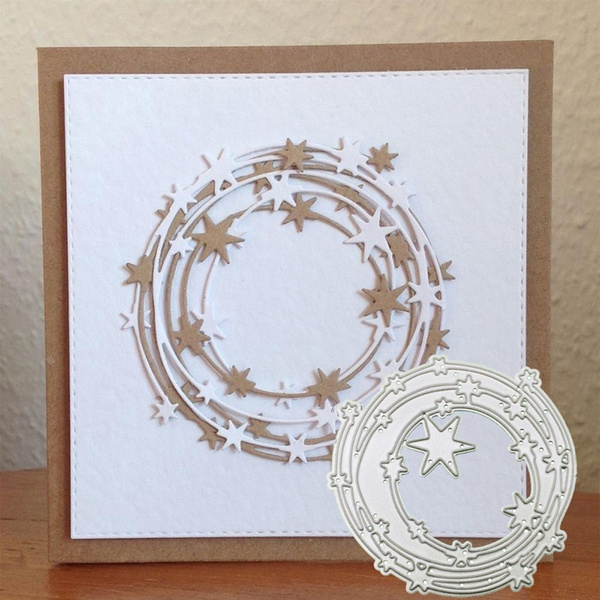 Cut Dies Circle Star Metal Cutting Dies Scrapbooking Photo Card Crafts DIY Nice