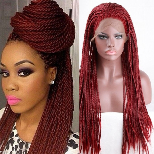 Braided wigs outlet red