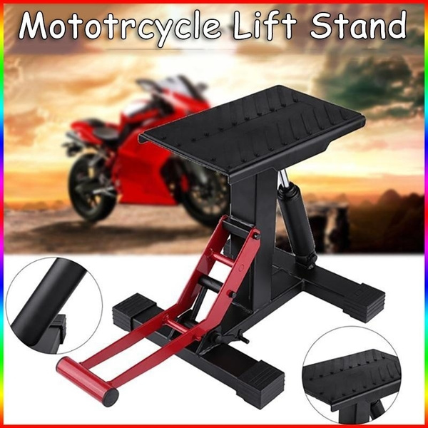 Motorcycle Bike Lift Adjustable Lift Jack Lift Stand Repairing Table for Adventure Touring Motorcycle Street Bike 