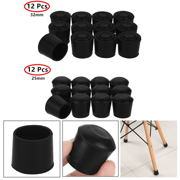 12pcs Chair Leg Floor Protectors Rubber Table Furniture Feet Tips Covers Caps Outdoor Patio Garden Office Supplies Wish - Outdoor Patio Furniture Leg Pads