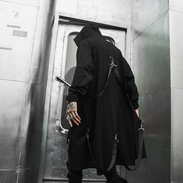 Long coat and online hoodie