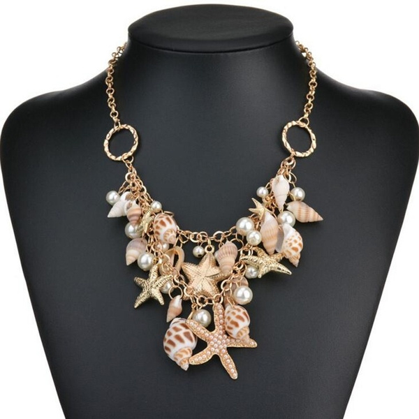 Ocean Fashion Pearl shell necklace 