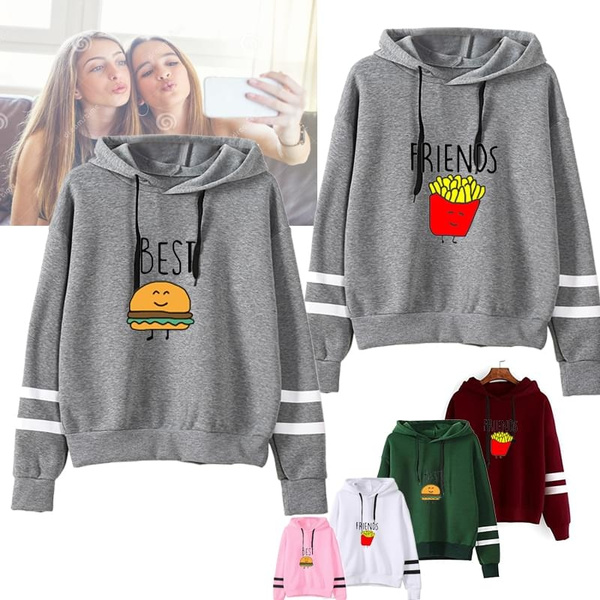 New Fashion Women Hoodies Best Friends Plus Size Sweatshirts for