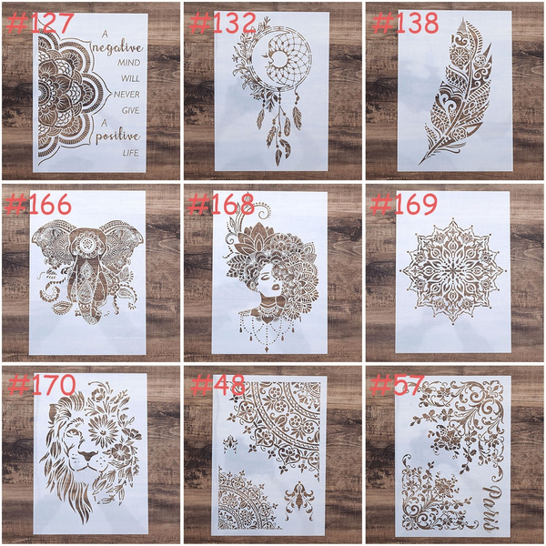 paris layering stencils for walls painting scrapbooking stamping album CL