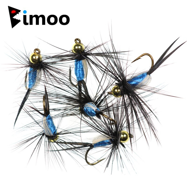 Bimoo Nymph Trout Flies Barbed Fly Fishing Hook Fly Fishing Bait