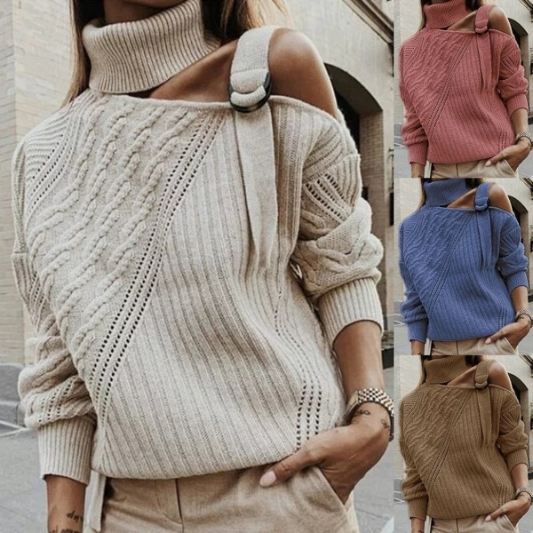 One side off outlet the shoulder sweater