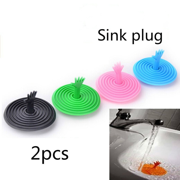 Green Rubber Sink Stopper, Drain Stopper Bath Tub Stopper,Kitchen