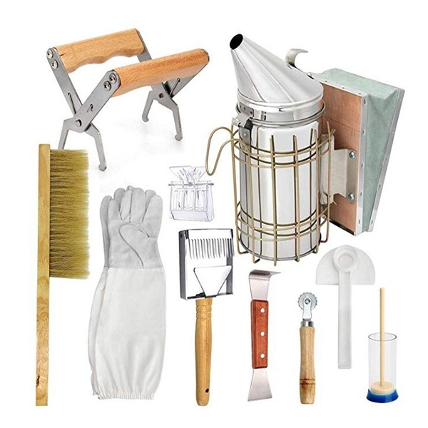 10 Pcs Beekeeping Supplies Tool Kit Beekeeper Bee Smoker Wish