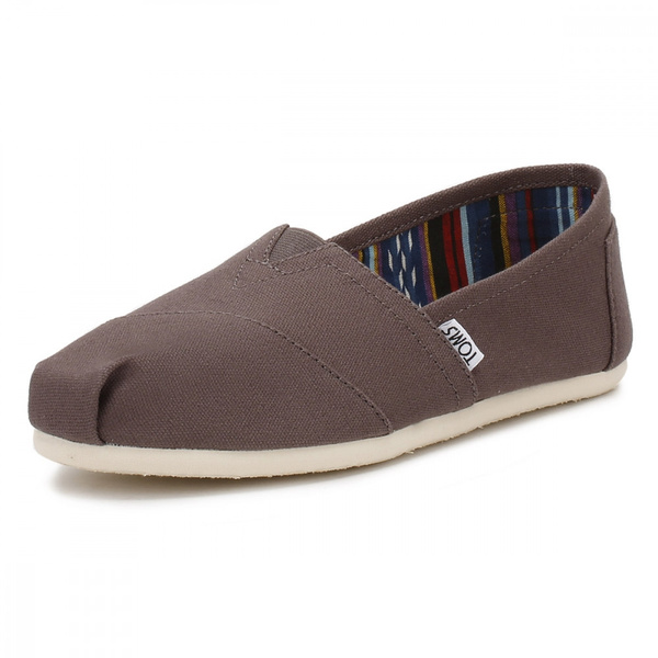 TOMS Mens Ash Canvas Classic Espadrilles | Wish