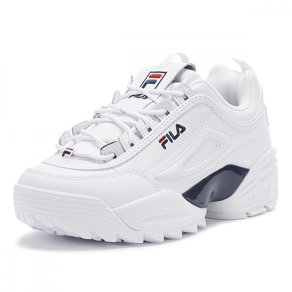 stang Uskyldig Repræsentere Fila Disruptor II Lab Mens White / Navy / Red Trainers | Wish