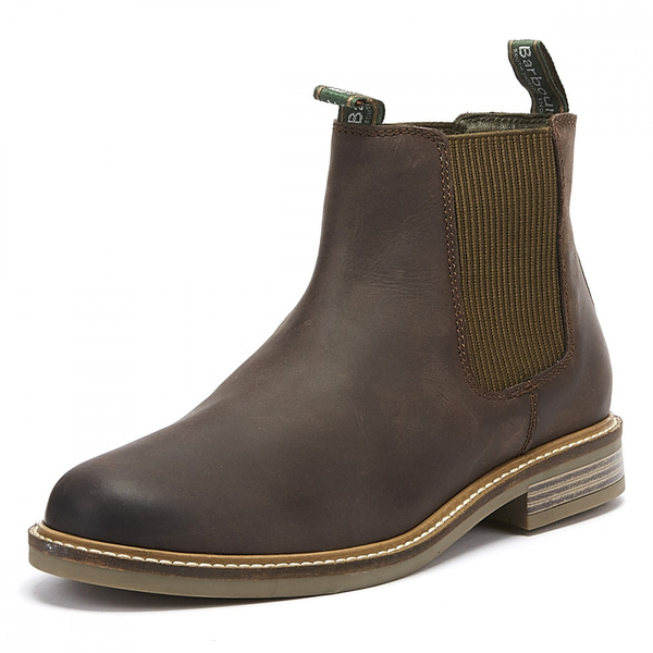 barbour farsley mens choco brown chelsea boots