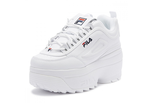 fila disruptor ii wedge wmn white