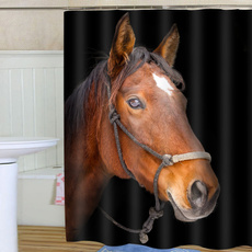 Shower, horse, Bathroom Accessories, rideauxdedouche