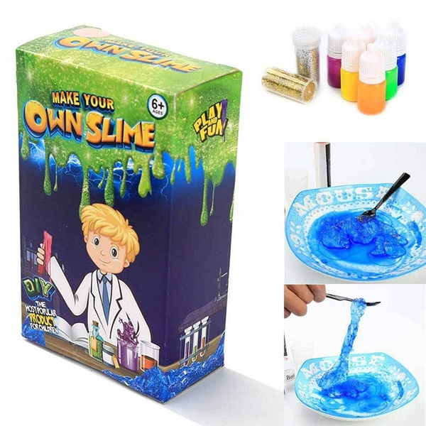 New Slime Kit Make Your Own Slime Kids Gloop Sensory Play Science DIY Toy  Creative Gift Non-toxic Stress Reliever