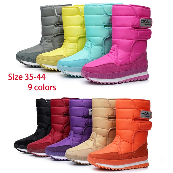 snow boots with velcro