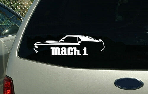 Ford Mustang Mach 1 Coupe 1970 sticker decal car Muscle car wall ...