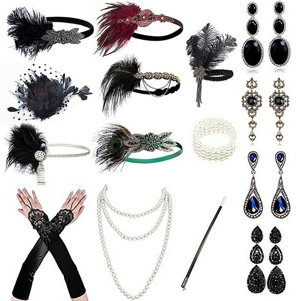 1920s Accessories Headband Necklace Gloves Cigarette Holder Flapper   5dbb9b590c72f505cafd2108 Large 