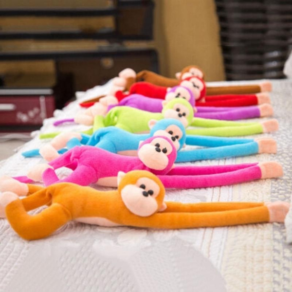 Children Funny Toy Long Arm Hanging Monkey Plush Baby Toys Stuffed Animals Doll 
