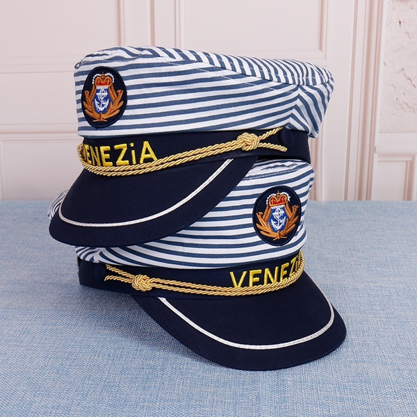 Fashion Stripe Navy Sailor Cap For Man 
