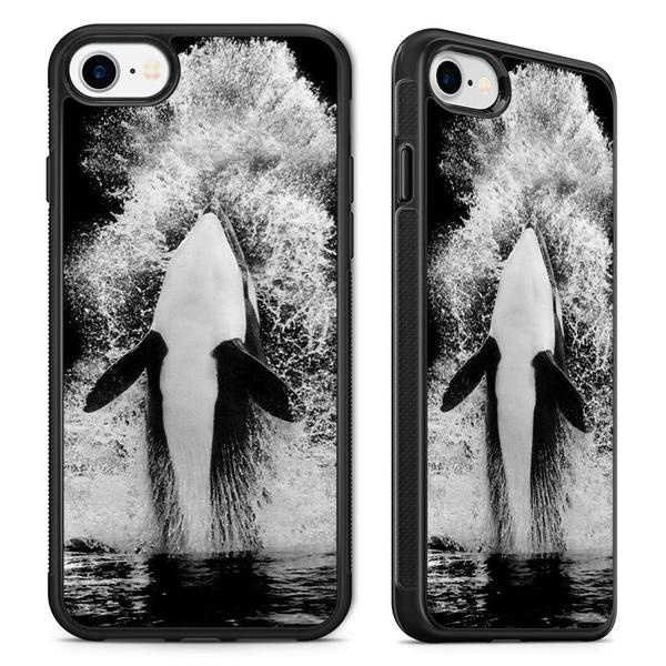 Orca Whale Ocean Spray cell mobile phone case for iphone 7 8 plus