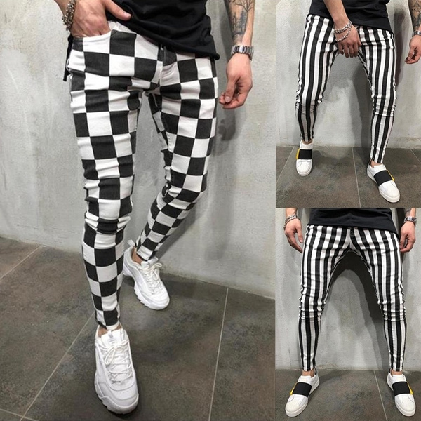 New Men'S Fashion Slim Trousers 