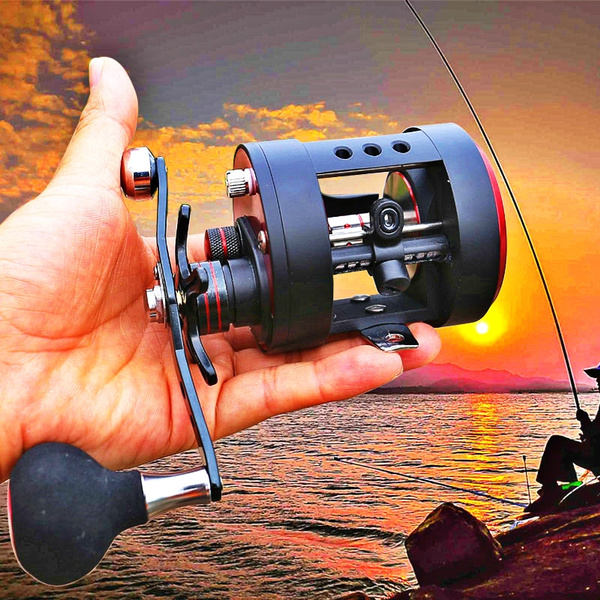 Sougayilang Trolling Fishing Reel Right/Left Hand Fishing Spinning Reel  Saltwater Trolling Reels Casting Fishing Max Drag 8kg