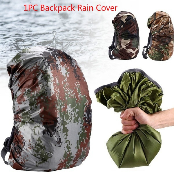 20L Camouflage Rain Cover Backpack Waterproof Bag Outdoor Camping Hiking Spor_DS 