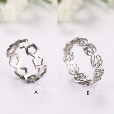 Sterling, wiccanring, hollowring, Silver Ring